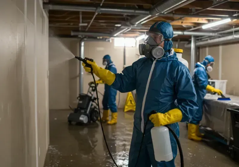 Basement Sanitization and Antimicrobial Treatment process in Tulia, TX